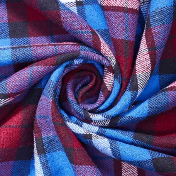 Brooklyn Plaid Cotton Flannel Fabric SV579024 2
