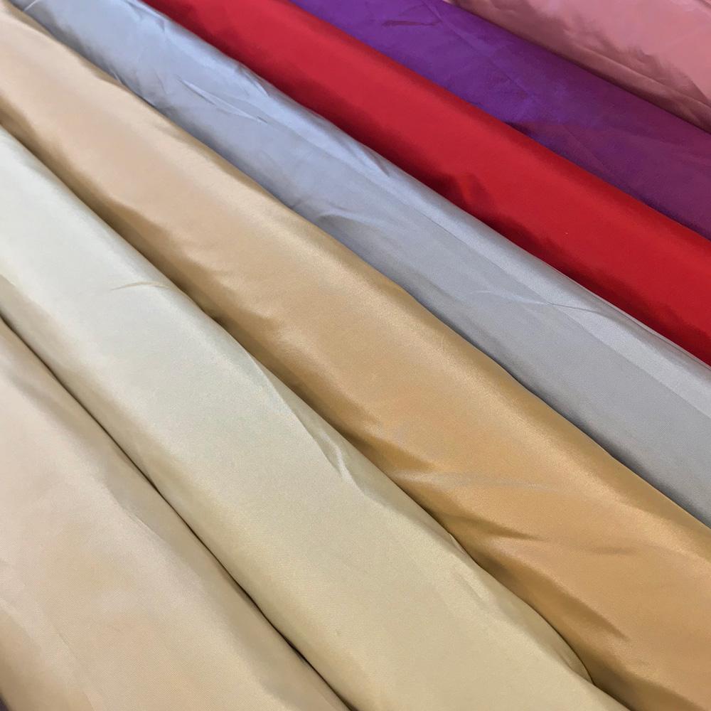 fine crisp silk fabric for dresses Powder Pink Silk Taffeta Apparel Fabric