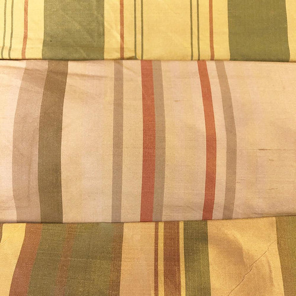 Silk Shantung Stripes Fabric Group