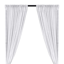 Zigzag Micro Sequins Starlight Rod Pocket Curtains (All Colors Available) - Snow White