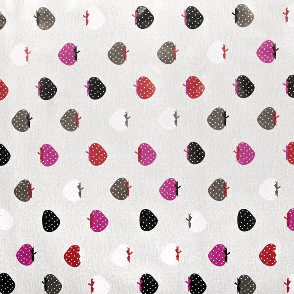 Strawberry Pop Art Oilcloth Fabric SV578089 2