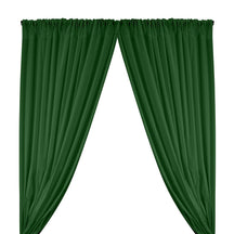 Stretch Broadcloth Rod Pocket Curtains - Kelly Green