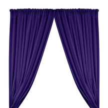 Stretch Broadcloth Rod Pocket Curtains - Purple