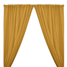 Natural Linen Rod Pocket Curtains - Sunflower