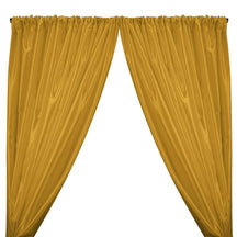 Charmeuse Satin Rod Pocket Curtains - Sunflower Yellow