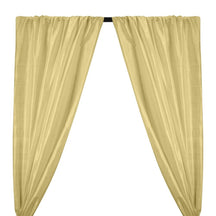 Silk Dupioni (54 Inch) Rod Pocket Curtains -  Sunset Yellow