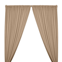 ITY Knit Stretch Jersey Rod Pocket Curtains - Tan