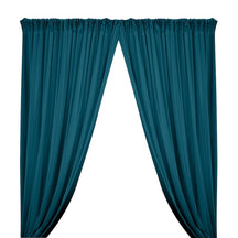Shiny Milliskin Rod Pocket Curtains - Teal