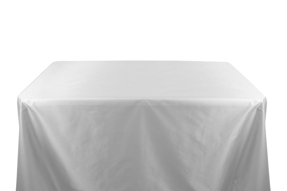 Rip Stop Pu Coated 8 Feet Banquet Table Covers White 1