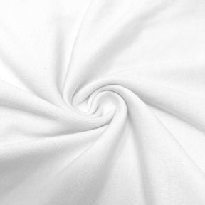 Cotton Jersey Rod Pocket Curtains (All Colors Available) - White