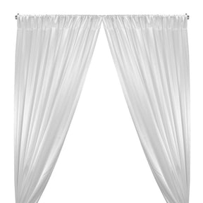 Crepe Back Satin Rod Pocket Curtains (All Colors Available) - White