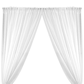 Gasa Sheer Voile Rod Pocket Curtains (All Colors Available) - White