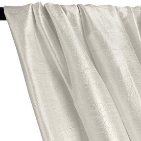 Silk Dupioni (54 Inch) Rod Pocket Curtains (All Colors Available) - White