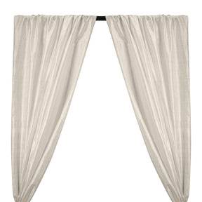 Silk Dupioni (54 Inch) Rod Pocket Curtains (All Colors Available) - White