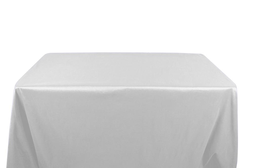 Stretch Taffeta 8 Feet Banquet Table Covers White 1