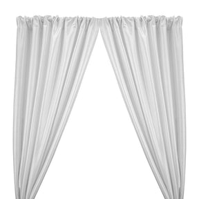 Stretch Taffeta Rod Pocket Curtains (All Colors Available) - White