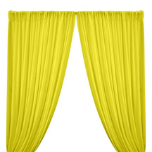 Rayon Challis Rod Pocket Curtains - Yellow