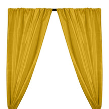 Silk Dupioni (54 Inch) Rod Pocket Curtains - Yellow