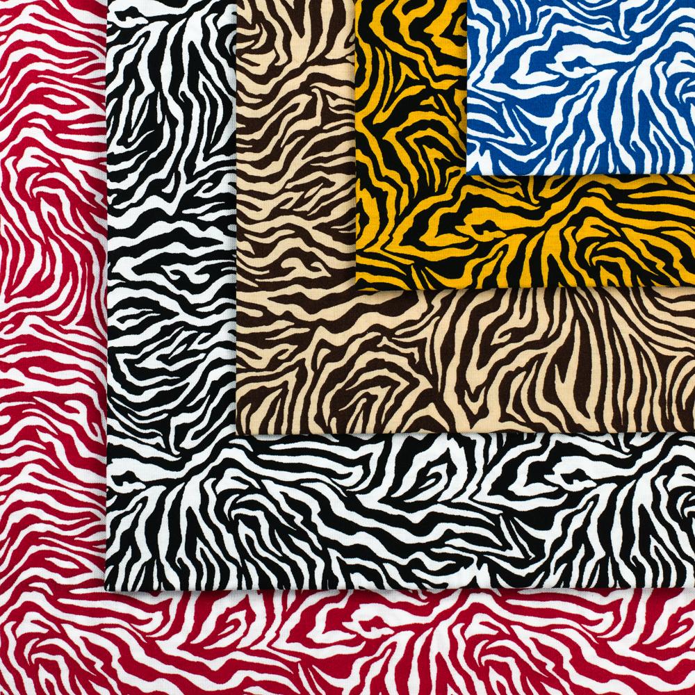 Zebra Print Cotton Fabric Group