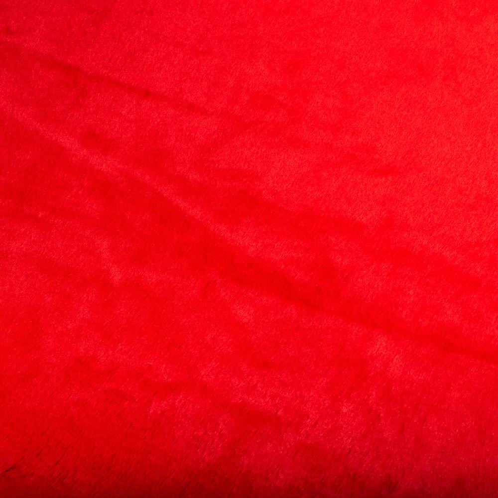 Fabric Wholesale Direct Rabbit Red Faux Fur Fabric