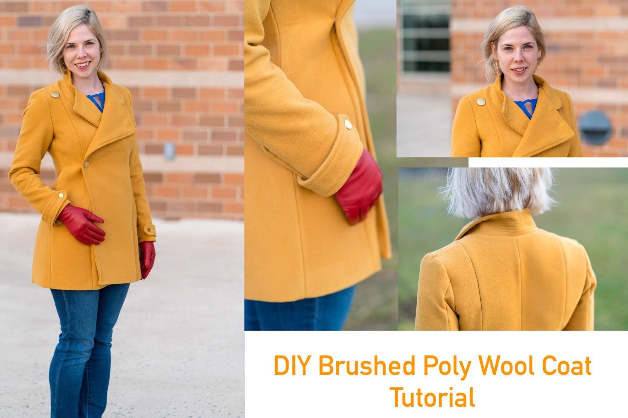 DIY Brushed Poly Wool Coat Tutorial