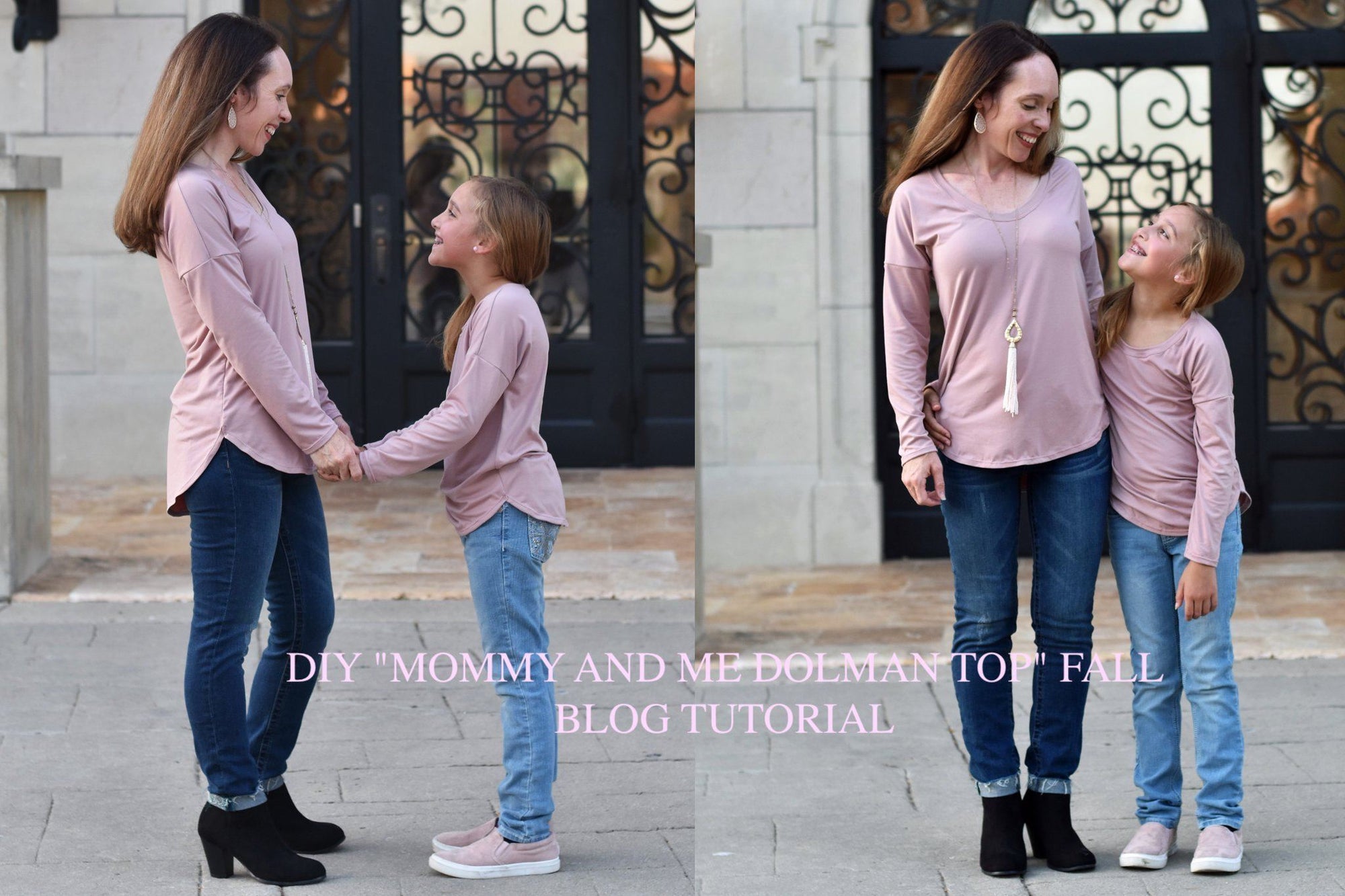 DIY "Mommy and Me Dolman Top" Fall Blog Tutorial