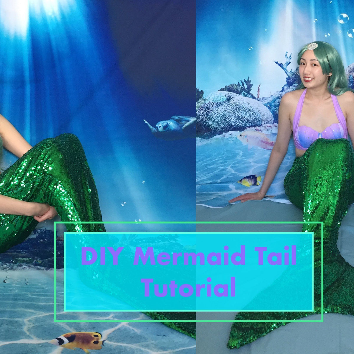 Tie Dye Mermaid Sequin Monogrammed Hoodie