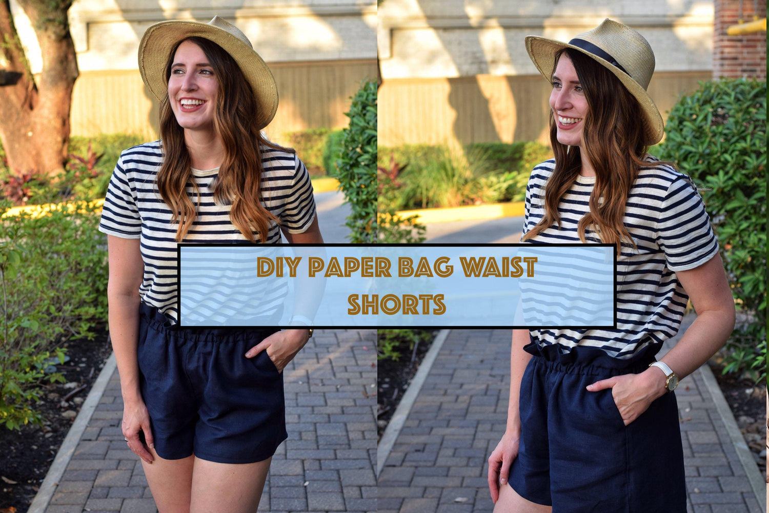 Green PaperBag Twill Shorts