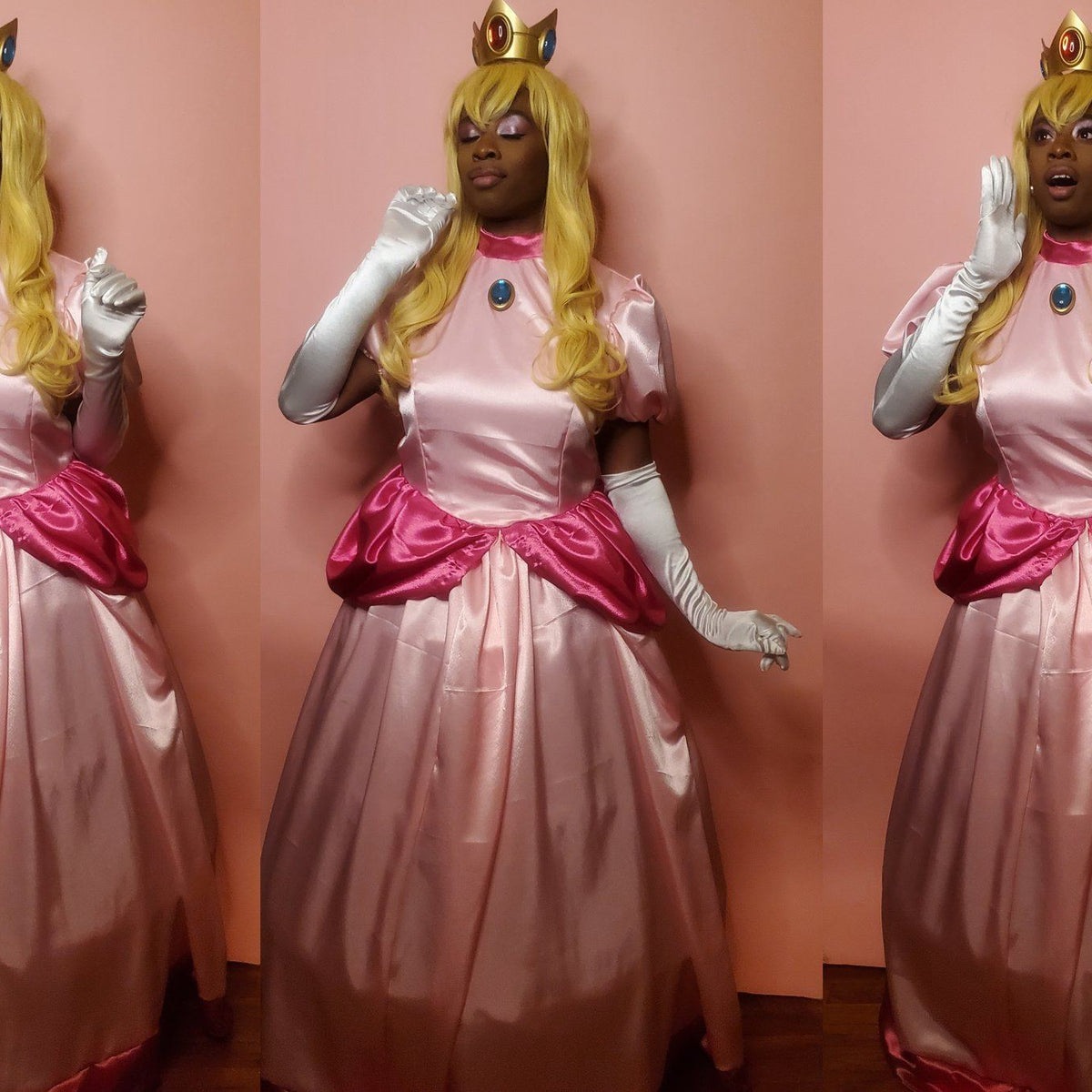 princess peach dress for adults Princess Peach Deluxe Adult Costume