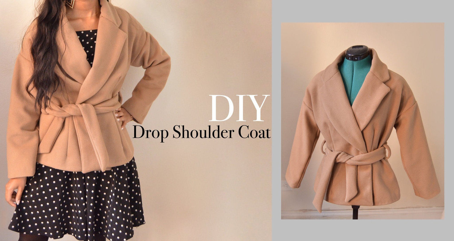 DIY Dropped Shoulder Coat with Lining