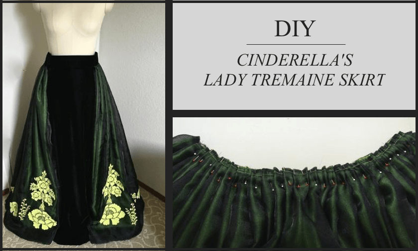DIY Cinderella's Lady Tremaine Skirt - Crepe Back Satin and Crystal Organza Fabric