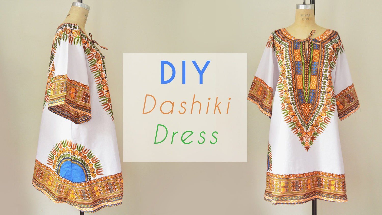 DIY Dashiki Dress Tutorial