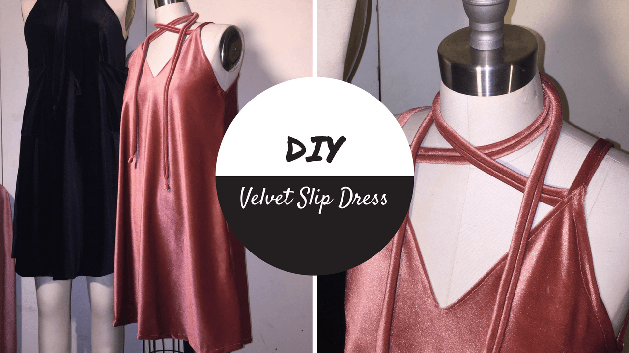 DIY Velvet Slip Dress Video Tutorial