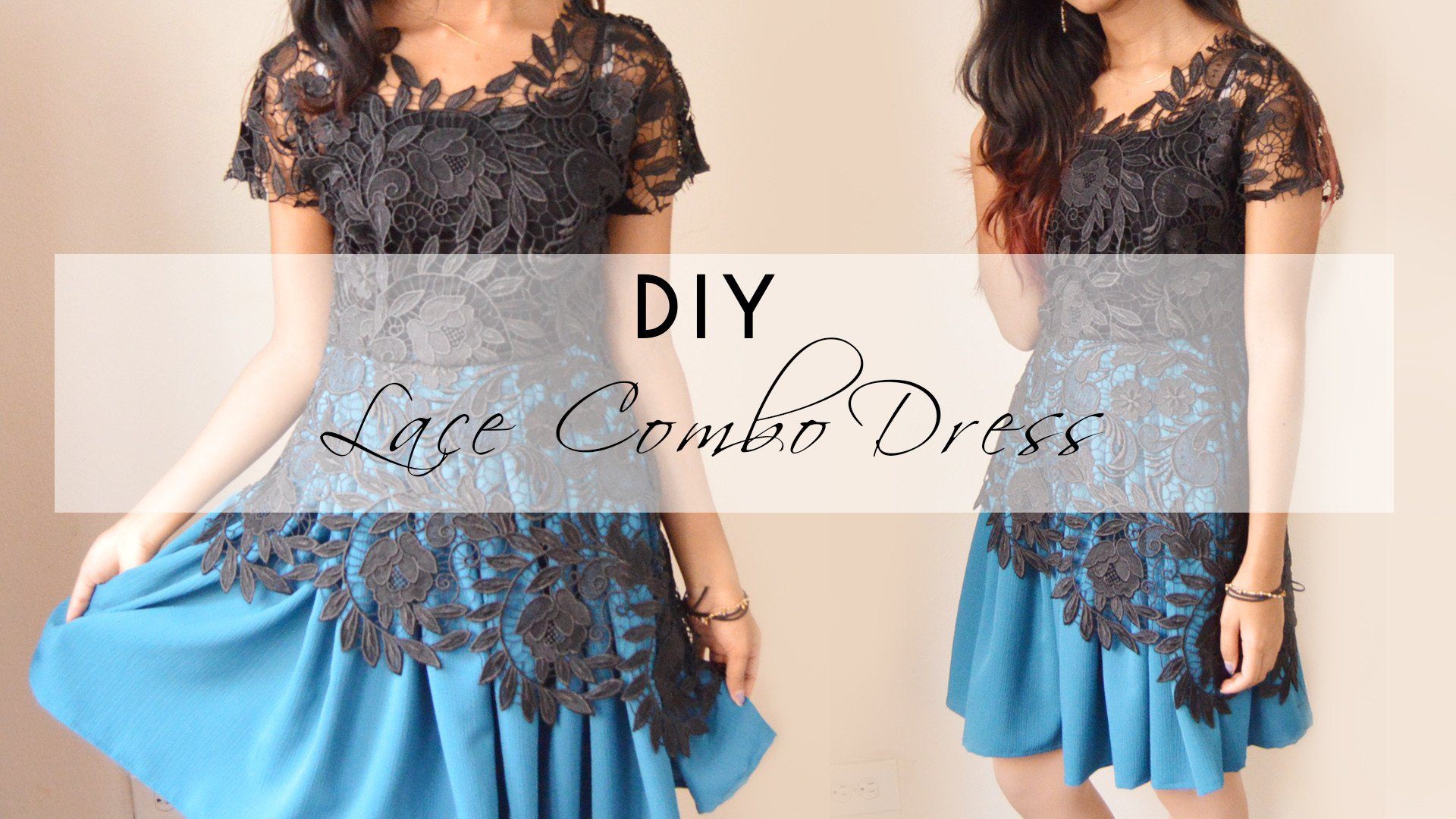 DIY Lace Combo Dress Tutorial