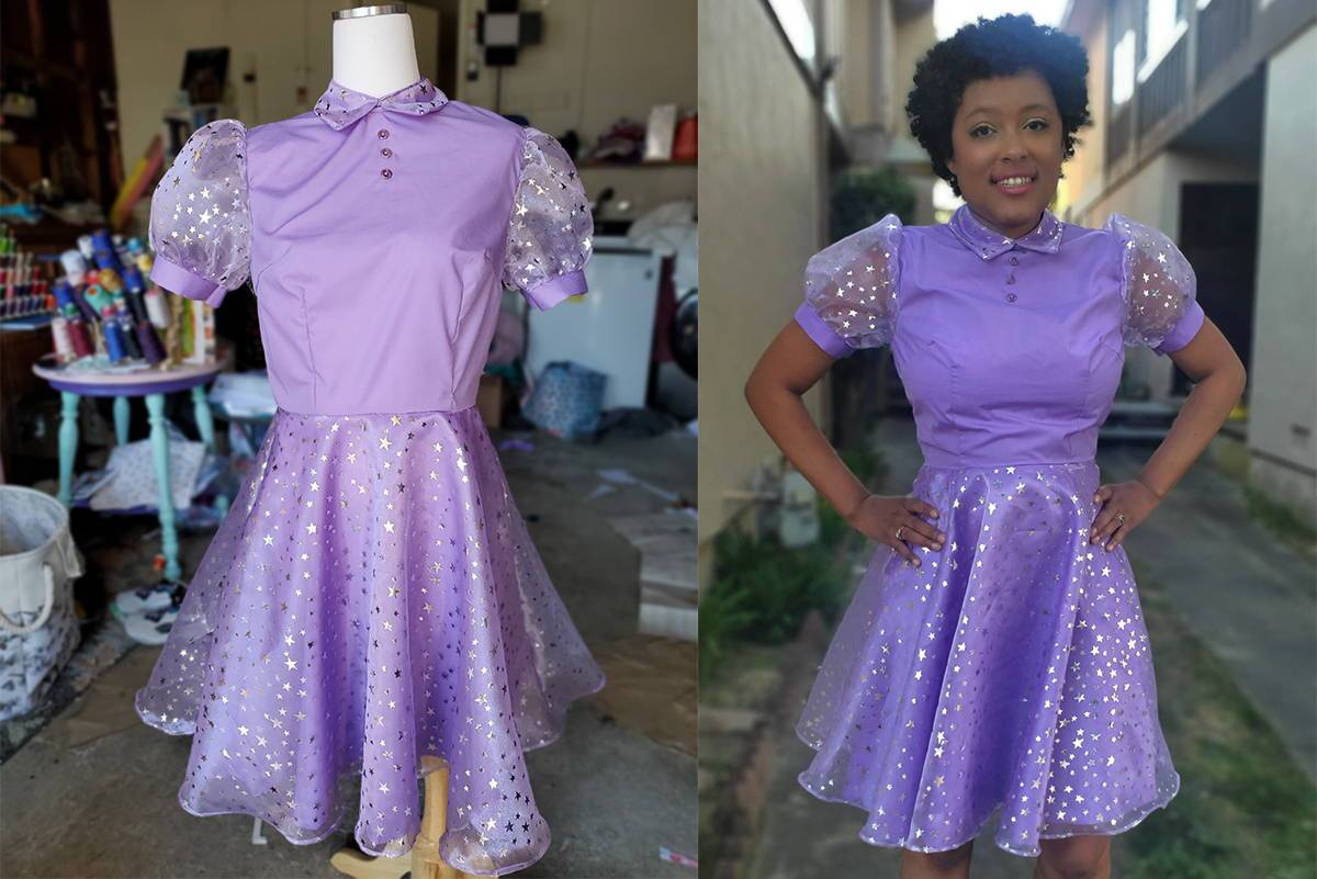DIY Puff Sleeve Star Dress Sewing Tutorial