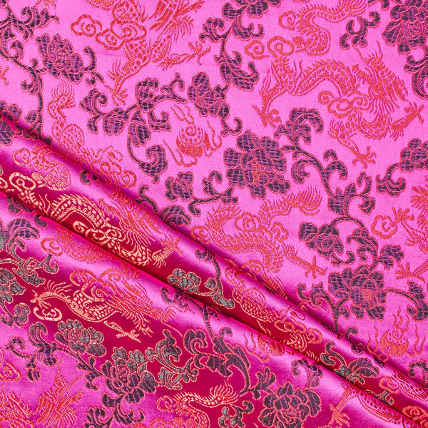 Rose Dragon Satin Jacquard