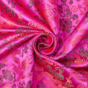 Rose Dragon Satin Jacquard