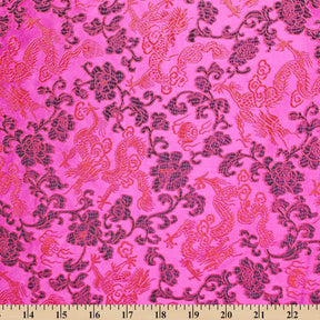 Rose Dragon Satin Jacquard