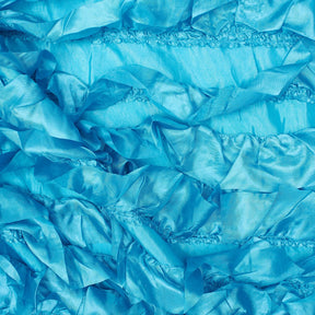 Multicolor Taffeta Ruffles On Taffeta