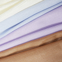 Shiny Striped Crinkle Crepe Satin