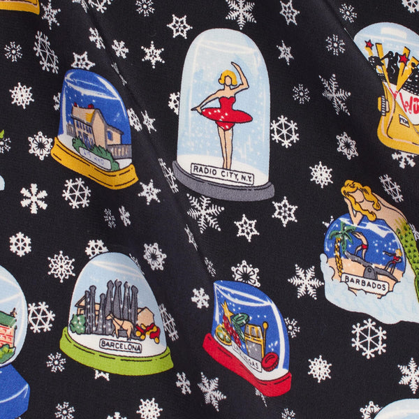 Snow Globe Printed Silk