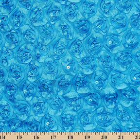 Turquoise Sequins Rosette