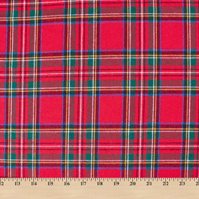 Red Plaid Cotton Flannel