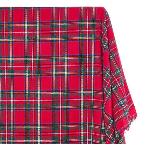 Red Tartan Plaid Cotton Flannel