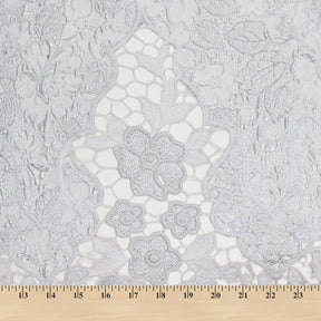 Floral Sequin Metallic Jacquard Lace