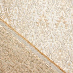 Arbor Bloom Extra Wide Metallic Damask Upholstery Jacquard