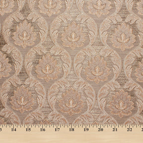 Medallion Extra Wide Metallic Damask Upholstery Jacquard