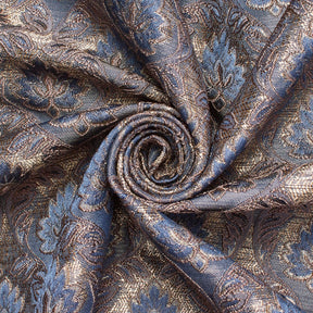 Medallion Extra Wide Metallic Damask Upholstery Jacquard