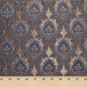 Medallion Extra Wide Metallic Damask Upholstery Jacquard