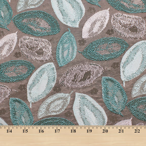 Autumn Leaf Extra Wide Metallic Upholstery Jacquard